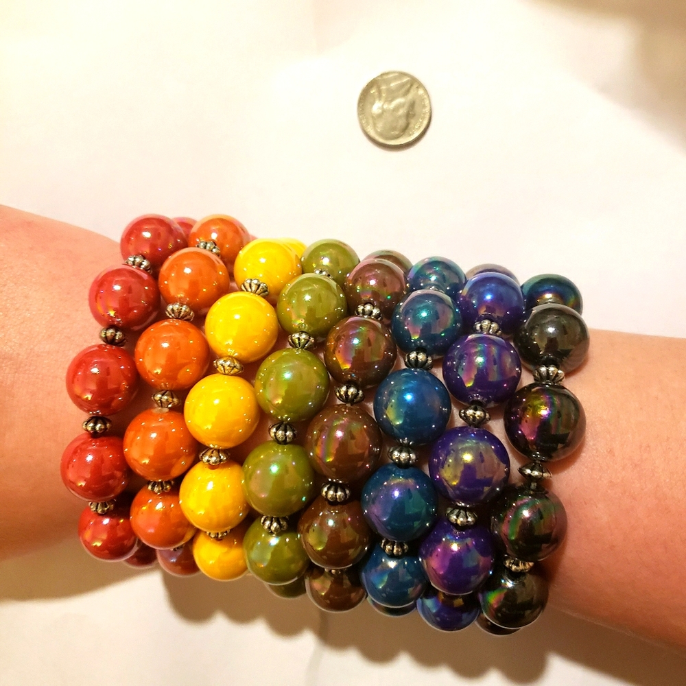 Garold C. Miller Pearl Stretch Bracelet Set